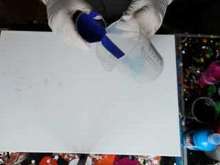 Bunter Sex und Acryl pouring