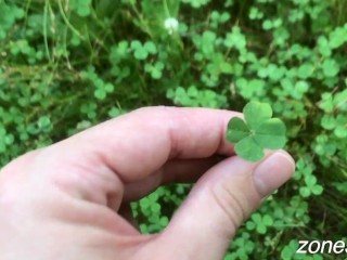 I went for a walk in the woods, and got lucky twice!