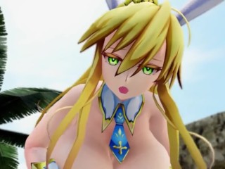 Bunny Artoria Rides You at the Beach