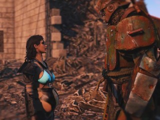 The brunette Alice got pregnant from the brute Strongman | fallout 4 - Anime Porno Games