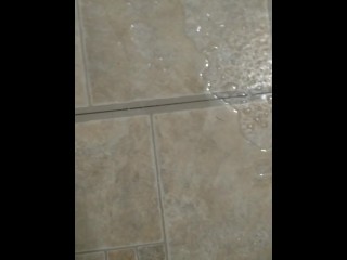 Dirty Talking Camgirl Slut TRIES to Pee into Toliet Standing Up & FAILS! Pissy Mess Bathroom Floor!!