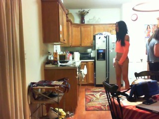 Kimberly George Webcamming while roommate cooks 456clips ~KimberlyGeorge~