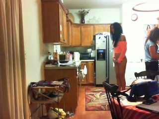 Kimberly George Webcamming while roommate cooks 456clips ~KimberlyGeorge~