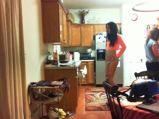 Kimberly George Webcamming while roommate cooks 456clips ~KimberlyGeorge~