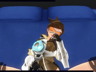 3D HENTAI POV OVERWATCH Tracer fucks you and has many orgasms