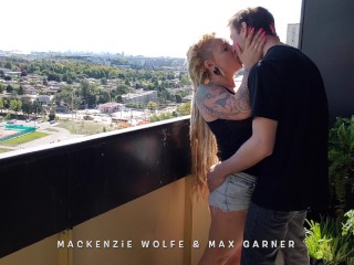Toronto Couple Gets Caught Having Creampie Sex on Their Balcony (sound on)