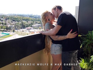 Toronto Couple Gets Caught Having Creampie Sex on Their Balcony (sound on)