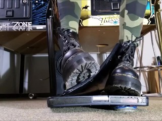 Computer Crushing with Doc Martens Jadon Boots ( View 1) (Trailer)