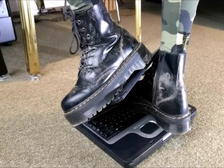 Computer Crushing with Doc Martens Jadon Boots ( View 2) (Trailer)