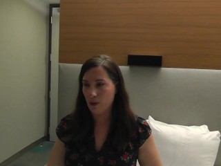 WIFE'S INTERVIEW BEFORE SHE TAKES HER FIRST BBC!