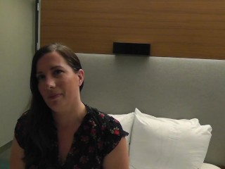 WIFE'S INTERVIEW BEFORE SHE TAKES HER FIRST BBC!