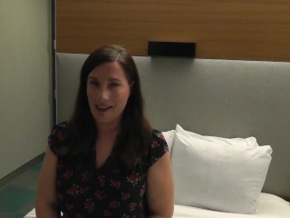 WIFE'S INTERVIEW BEFORE SHE TAKES HER FIRST BBC!