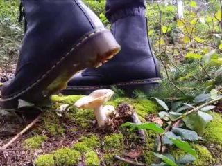 Mushrooms Stomping with Doc Martens Boots (Trailer)