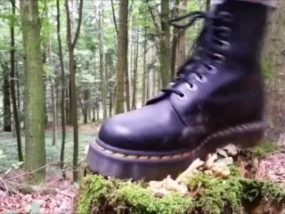 Mushrooms Stomping with Doc Martens Boots (Trailer)