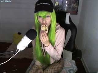 First Cosplay ASMR: CC Eats Candy! Anime- Code Geass | Kat Woods