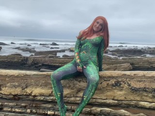 Mera Craves Cock - sea goddess sucks cock on the beach