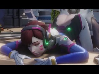 Dva getting fucked by Genji Overwatch Doggystyle