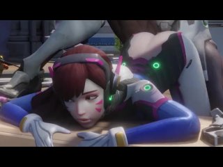 Dva getting fucked by Genji Overwatch Doggystyle