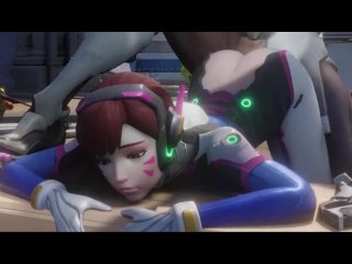 Dva getting fucked by Genji Overwatch Doggystyle