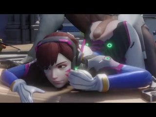 Dva getting fucked by Genji Overwatch Doggystyle