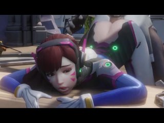 Dva getting fucked by Genji Overwatch Doggystyle