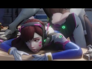 Dva getting fucked by Genji Overwatch Doggystyle