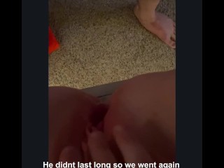 Fucked a cheating married fan after AND before my boyfriend - multiple creampies 