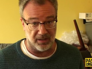 Riding ebony submissive gets throated