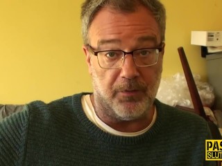 Riding ebony submissive gets throated