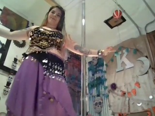 Worship arab goddess Belly Dancing StripTease, unveil her sacred temple as she dances &strips 4 you