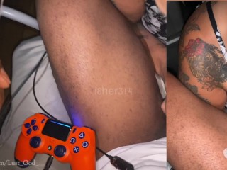 NBA 2K21 while she creates for her OnlyFans