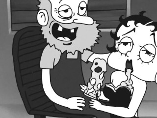 Betty Boop deepthroat old man