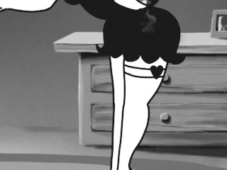 Betty Boop deepthroat old man