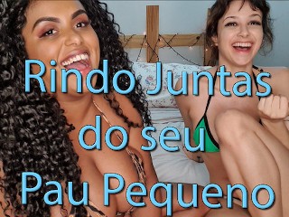 JOI SPH - Folgosa & Gween Black zombando do seu pauzinho - SMALL PENIS HUMILIATION