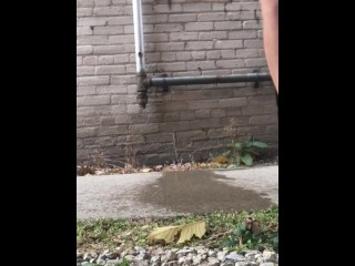 COMPILATION girl peeing outside, because she couldn’t hold it