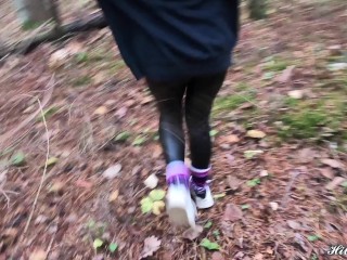 First Forest Date With Tinder Babe! and she immediately let me fuck her tight pussy | Autumn vibes