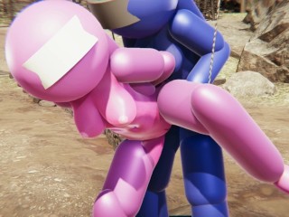 Among Us - Blue Fucks Pink BDSM (japanese, futa)