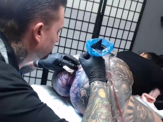 Darcy Diamond Gets Asshole Tattooed by Trevor Whelen for 4.5 Hours (25mins TL) - Infected by Sickick