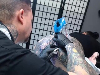 Darcy Diamond Gets Asshole Tattooed by Trevor Whelen for 4.5 Hours (25mins TL) - Infected by Sickick