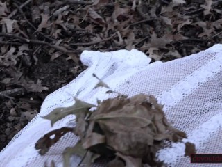 Halloween Scene: He Finds Ghost In Woods, Gives Her New Life With Squirt and Facefucking