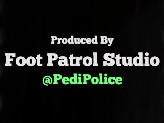 Interracial Footjob with Mena Carlisle and Archer Legend at Foot Patrol Studio