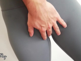 Cumming in My Panties After Stretching in My Yoga Pants - Best Camel toe