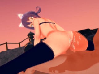 Soul Eater - Sex with Blair - Hentai