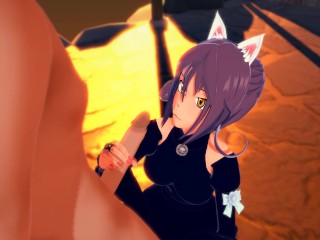 Soul Eater - Sex with Blair - Hentai