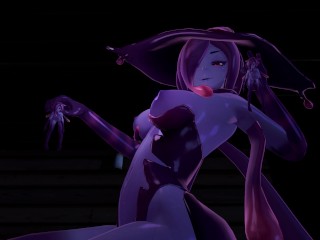 Halloween night with Slime-Girl - Eris (3D Hentai, 4K, 60FPS, Uncensored)