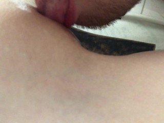 Mistress teases me and then allowed me to lick!