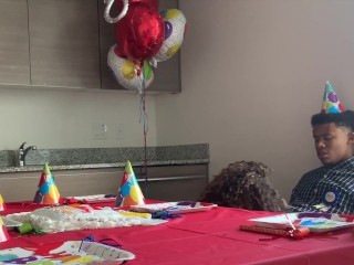nobody came to my bday party so my stepmom gave me an extra surprise...