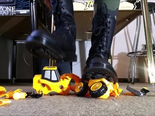 Toycar Crushing with Doc Martens Boots (Trailer)