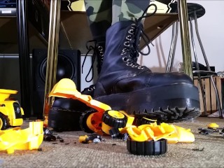 Toycar Crushing with Doc Martens Boots (Trailer)