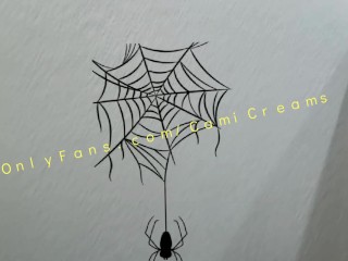 Cami Creams Covered in Whip Cream for Halloween 2020 Ebony BBW Mask Thick Thighs Spread OnlyFans